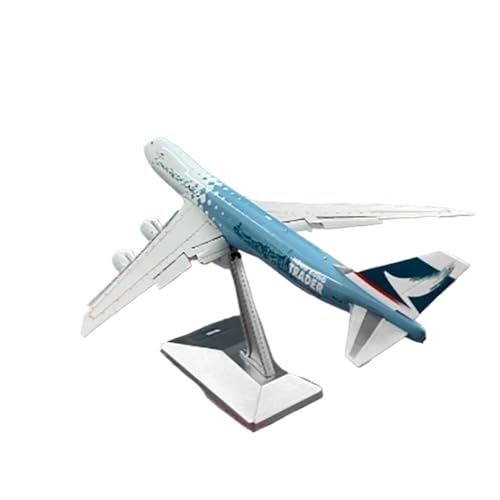 RIVPAHGQ Replika Flugzeugmodelle 1:400 Hochdetailliertes Flugzeugmodell Für Cathay Pacific 747-8F B-LJA Fertiges Flugzeug-Ausstellungsmodell Aus Legierung Vorgefertigte Luftfahrzeug Modelle von RIVPAHGQ