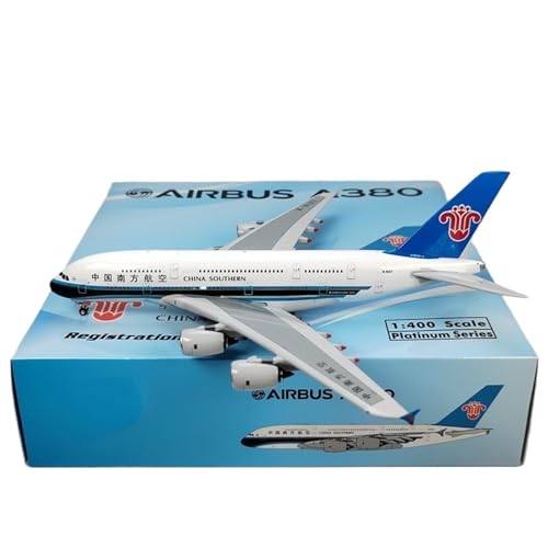 RIVPAHGQ Replika Flugzeugmodelle 1:400 Hochdetailliertes Flugzeugmodell Für China Southern Airlines A380 B-6137, Miniatur-Flugzeug Vorgefertigte Luftfahrzeug Modelle von RIVPAHGQ