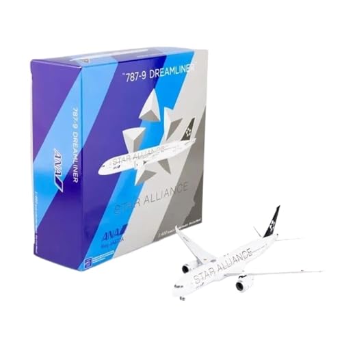 RIVPAHGQ Replika Flugzeugmodelle 1:400 Maßstab Druckguss-Modellflugzeuge Für All Nippon Airways ANA B787-9 JA872A Star Alliance Flugzeugsimulation Vorgefertigte Luftfahrzeug Modelle von RIVPAHGQ