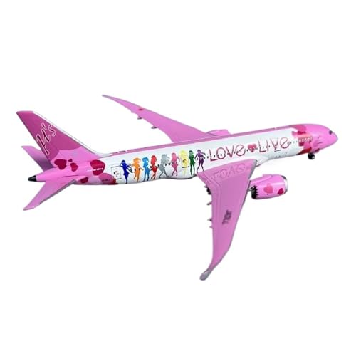 RIVPAHGQ Replika Flugzeugmodelle 1:400 Maßstab Druckguss-Modellflugzeuge NG59025 Für Boeing 787-8 JA01LL Love Live Aircraft Simulation Collection Vorgefertigte Luftfahrzeug Modelle von RIVPAHGQ