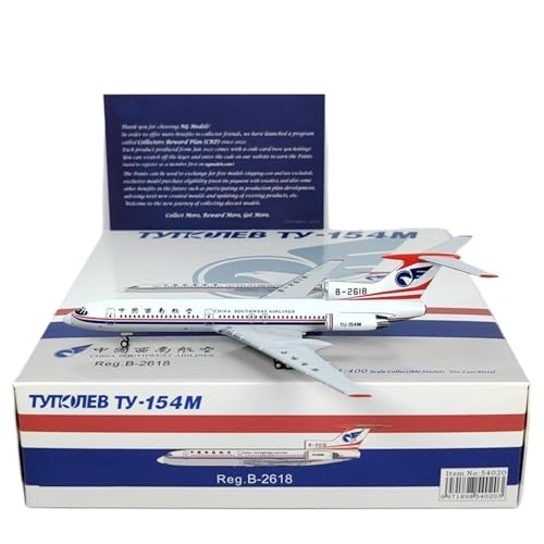 RIVPAHGQ Replika Flugzeugmodelle 1:400 Miniaturflugzeug Für Southwest Airlines TU-154 B-2617 B-2618 B-2622 Maßstab Statischer Flugzeugmodellbausatz Vorgefertigte Luftfahrzeug Modelle(B) von RIVPAHGQ