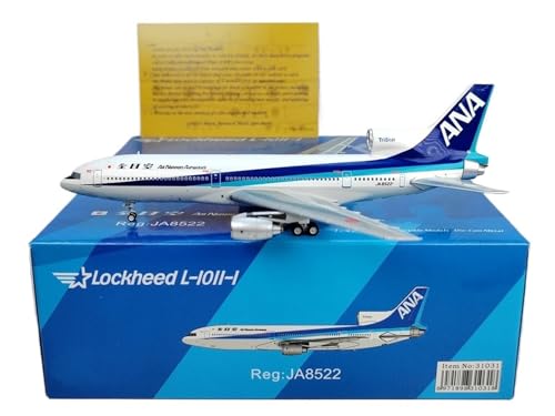 RIVPAHGQ Replika Flugzeugmodelle 1:400 Miniaturflugzeug-Sammlerstücke Für ANA Airways L-1011 JA8522 Maßstab Statischer Flugzeugmodellbausatz Vorgefertigte Luftfahrzeug Modelle von RIVPAHGQ