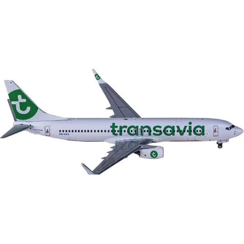 RIVPAHGQ Replika Flugzeugmodelle 1:400 Skala Diecast Modell Flugzeug NG58128 Transavia Für Boeing 737-800 PH-HXA Luftfahrt Enthusiasten Souvenirs Vorgefertigte Luftfahrzeug Modelle von RIVPAHGQ