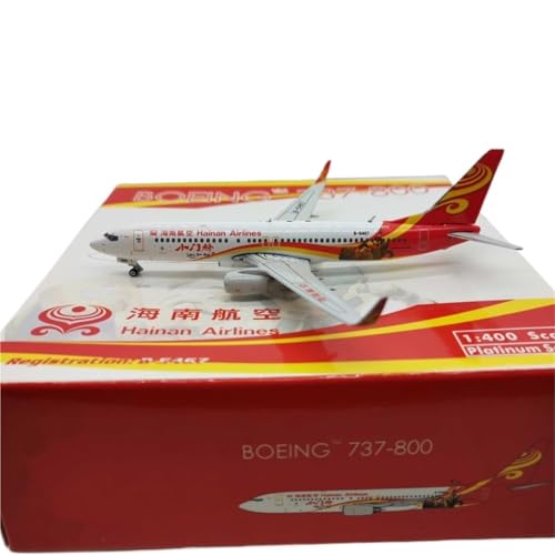 RIVPAHGQ Replika Flugzeugmodelle 1:400 Statisches Modellflugzeug Für Hainan Airlines B737-800 B-5467, Hochdetailliertes Modellflugzeug Zum Sammeln Vorgefertigte Luftfahrzeug Modelle von RIVPAHGQ