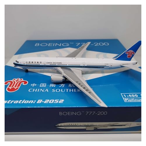 RIVPAHGQ Replika Flugzeugmodelle 1:400 Verkehrsflugzeugmodell Für China Southern Airlines B777-200 B-2052 772 Fertige Flugzeugnachbildung Aus Legierung Vorgefertigte Luftfahrzeug Modelle von RIVPAHGQ