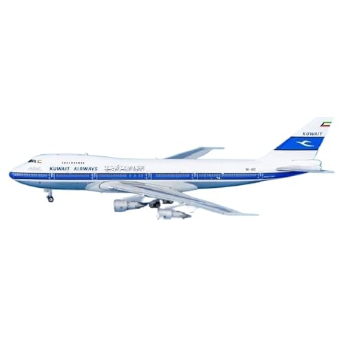 RIVPAHGQ Replika Flugzeugmodelle 1:400 for BPH11839 for Kuwait Airways 747-200 9K-ADC Maßstab Flugzeuge Diecast Metall Modell Flugzeug Souvenirs Vorgefertigte Luftfahrzeug Modelle von RIVPAHGQ