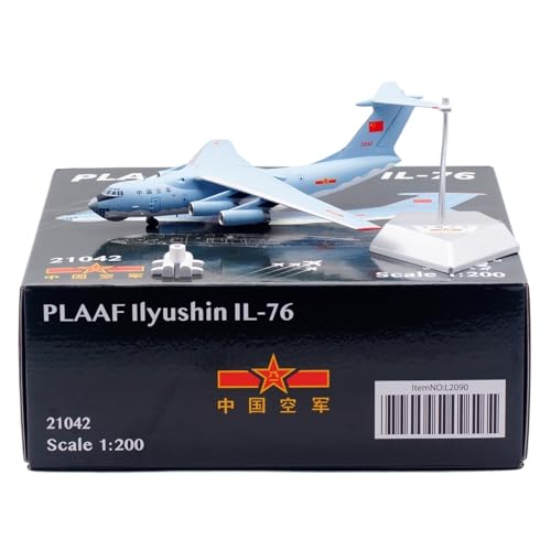 RIVPAHGQ Replika Flugzeugmodelle 23CM Exquisites Transportflugzeug Im Maßstab 1:200 Il-76 Der Chinesischen Luftwaffe 21041 21042 21043 Flugzeug-Militärmodell Vorgefertigte Luftfahrzeug Modelle(21042) RIVPAHGQ Replika Flugzeugmodelle 23CM Exquisites Transportflugzeug Im Maßstab 1:200 Il-76 Der Chinesischen Luftwaffe 21041 21042 21043 Flugzeug-Militärmodell Vorgefertigte Luftfahrzeug Modelle(21042) von RIVPAHGQ