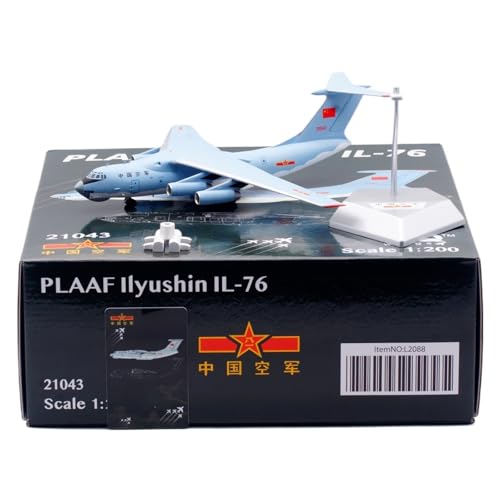 RIVPAHGQ Replika Flugzeugmodelle 23CM Exquisites Transportflugzeug Im Maßstab 1:200 Il-76 Der Chinesischen Luftwaffe 21041 21042 21043 Flugzeug-Militärmodell Vorgefertigte Luftfahrzeug Modelle(21043) RIVPAHGQ Replika Flugzeugmodelle 23CM Exquisites Transportflugzeug Im Maßstab 1:200 Il-76 Der Chinesischen Luftwaffe 21041 21042 21043 Flugzeug-Militärmodell Vorgefertigte Luftfahrzeug Modelle(21043) von RIVPAHGQ