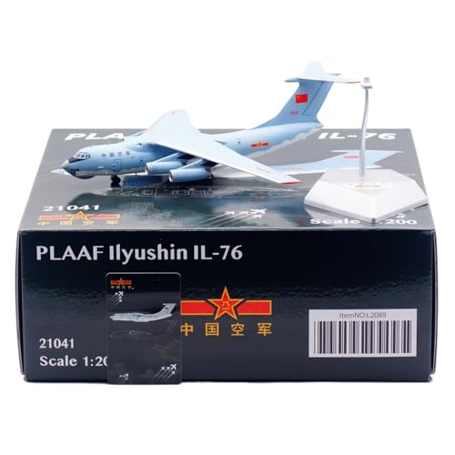 RIVPAHGQ Replika Flugzeugmodelle 23CM Exquisites Transportflugzeug Im Maßstab 1:200 Il-76 Der Chinesischen Luftwaffe 21041 21042 21043 Flugzeug-Militärmodell Vorgefertigte Luftfahrzeug Modelle(21041) RIVPAHGQ Replika Flugzeugmodelle 23CM Exquisites Transportflugzeug Im Maßstab 1:200 Il-76 Der Chinesischen Luftwaffe 21041 21042 21043 Flugzeug-Militärmodell Vorgefertigte Luftfahrzeug Modelle(21041) von RIVPAHGQ