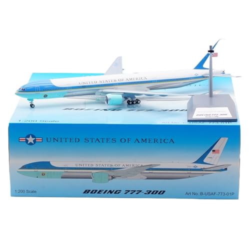 RIVPAHGQ Replika Flugzeugmodelle 36 cm Miniatur-Zivilflugzeug 1/200 for US Air Force One for Boeing B777-300 77000 Statische Flugzeugmodelle Vorgefertigte Luftfahrzeug Modelle RIVPAHGQ Replika Flugzeugmodelle 36 cm Miniatur-Zivilflugzeug 1/200 for US Air Force One for Boeing B777-300 77000 Statische Flugzeugmodelle Vorgefertigte Luftfahrzeug Modelle von RIVPAHGQ