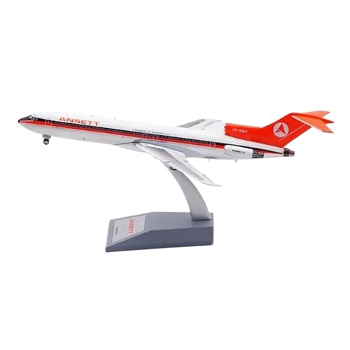 RIVPAHGQ Replika Flugzeugmodelle Diecast Metall Modell Flugzeuge 1:200 Für Ansett Australien B727-200 VH-RMV Skala Flugzeug Modell Fertig Souvenir Vorgefertigte Luftfahrzeug Modelle von RIVPAHGQ