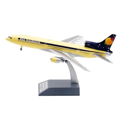 RIVPAHGQ Replika Flugzeugmodelle Diecast Metallmodellflugzeuge 1:200 Für Blue Scandinavia L-1011 SE-DTC Maßstab Flugzeugmodell Fertiges Souvenir Vorgefertigte Luftfahrzeug Modelle von RIVPAHGQ