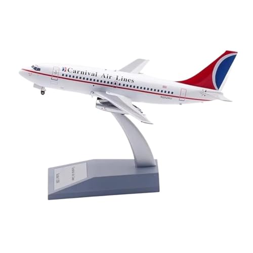 RIVPAHGQ Replika Flugzeugmodelle Druckguss-Flugzeug 1:200 Für Carnival Airlines B737-200 N202AU Maßstab Fertigflugzeugmodell Erwachsene Souvenir Vorgefertigte Luftfahrzeug Modelle von RIVPAHGQ