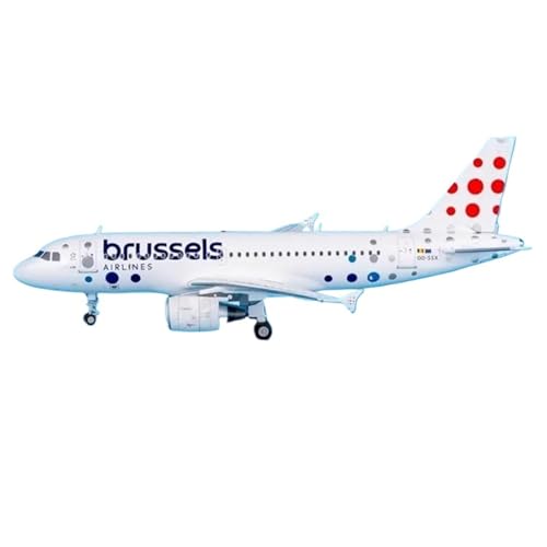 RIVPAHGQ Replika Flugzeugmodelle Druckguss-Modellflugzeug Im Maßstab 1:200 Für Brussels Airlines A319 OO-SSX, Legierungsmodellflugzeuge Hobby-Dekorationen Vorgefertigte Luftfahrzeug Modelle von RIVPAHGQ