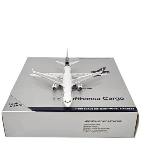 RIVPAHGQ Replika Flugzeugmodelle Druckguss-Modellflugzeug Im Maßstab 1:400 GJDLH2072 Für Lufthansa Mcdonnell Douglas MD-11F D-ALCC Fertigflugzeug Aus Legierung Vorgefertigte Luftfahrzeug Modelle von RIVPAHGQ