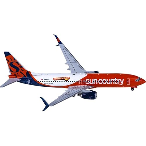 RIVPAHGQ Replika Flugzeugmodelle Druckguss-Modellflugzeug Im Maßstab 1:400 GJSCX1960 Für Sun Airlines 737-800S N842SY Flugzeug Fertiges Flugzeug Aus Legierung Vorgefertigte Luftfahrzeug Modelle von RIVPAHGQ