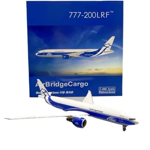 RIVPAHGQ Replika Flugzeugmodelle Druckguss-Modellflugzeug Im Maßstab 1:400 PH11667 Für AirBridgeCargo B777-200LRF VQ-BAO Cargo Fertigflugzeug Aus Legierung Vorgefertigte Luftfahrzeug Modelle von RIVPAHGQ