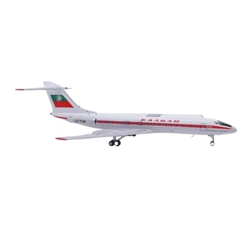 RIVPAHGQ Replika Flugzeugmodelle Druckguss-Modellflugzeuge Im Maßstab 1:400 62416 Für Bulgarian Airlines TU-134A LZ-TUR Fertigflugzeug Für Erwachsene Vorgefertigte Luftfahrzeug Modelle von RIVPAHGQ