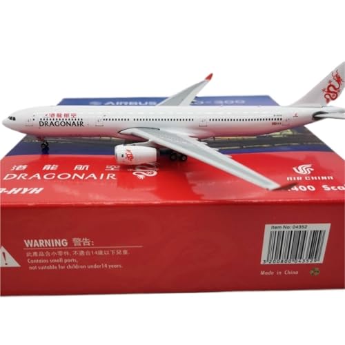 RIVPAHGQ Replika Flugzeugmodelle Fertiges Flugzeugmodell Im Maßstab 1:400 Für Dragonair A330-300 B-HYH, Miniatur-Nachbildung Von Flugzeug-Souvenirs Vorgefertigte Luftfahrzeug Modelle von RIVPAHGQ