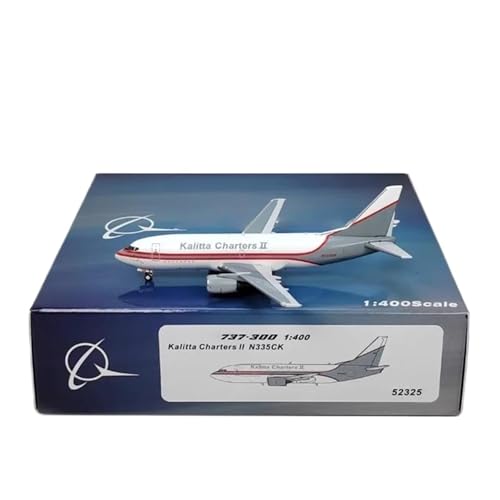 RIVPAHGQ Replika Flugzeugmodelle Flugzeugmodell Im Maßstab 1:400 Für Kalitta Air ChartersⅡ B737-3Y0 N335CK, Sehr Detailliertes Flugzeug Vorgefertigte Luftfahrzeug Modelle von RIVPAHGQ