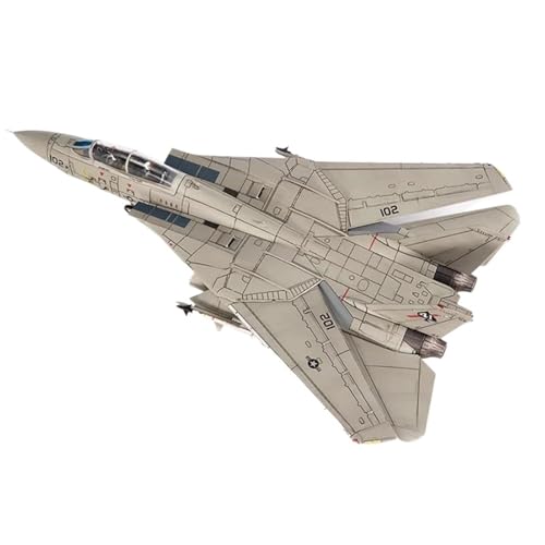 RIVPAHGQ Replika Flugzeugmodelle Flugzeugmodell Im Maßstab 1:72 Für US Navy VF-41 Black Ace F-14A Tomcat Fighter Modell F14 Druckgussflugzeug Vorgefertigte Luftfahrzeug Modelle von RIVPAHGQ