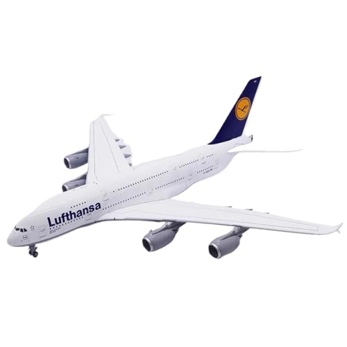 RIVPAHGQ Replika Flugzeugmodelle Für Lufthansa A380-800 D-AIMH Maßstab 1:200 Druckguss-Modell Flugzeugsimulationssammlung, Fertiges Flugzeugmodell Vorgefertigte Luftfahrzeug Modelle von RIVPAHGQ