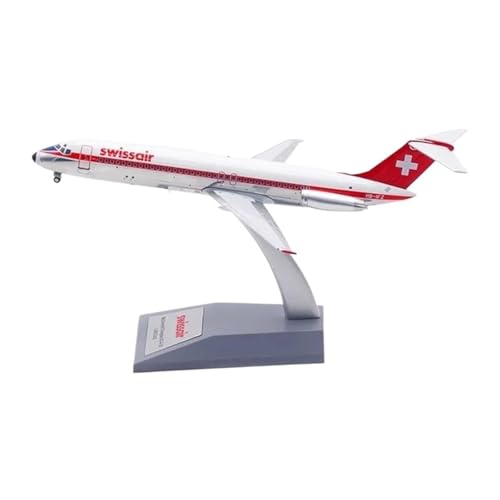 RIVPAHGQ Replika Flugzeugmodelle Maßstab Miniatur-Verkehrsflugzeugmodell 1:200 Für Swiss Air Mcdonnell Douglas DC-9-32 HB-IFZ Druckguss-Modellflugzeug Vorgefertigte Luftfahrzeug Modelle von RIVPAHGQ