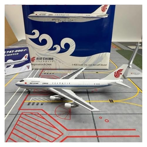 RIVPAHGQ Replika Flugzeugmodelle Maßstab Miniaturflugzeug 1:400 Für Air China B747-200/F Frachtflugzeug Druckgusslegierung Flugzeugmodell Souvenir Vorgefertigte Luftfahrzeug Modelle von RIVPAHGQ