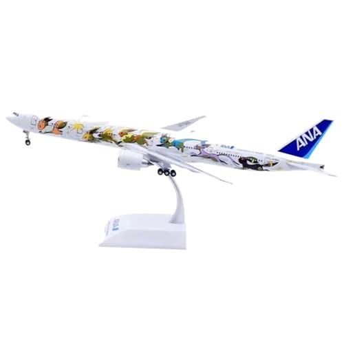 RIVPAHGQ Replika Flugzeugmodelle Maßstabgetreues Miniatur-Verkehrsflugzeugmodell 1:200 Für ANA All Nippon Airways B777-300ER JA784A Druckguss-Modellflugzeug Vorgefertigte Luftfahrzeug Modelle von RIVPAHGQ