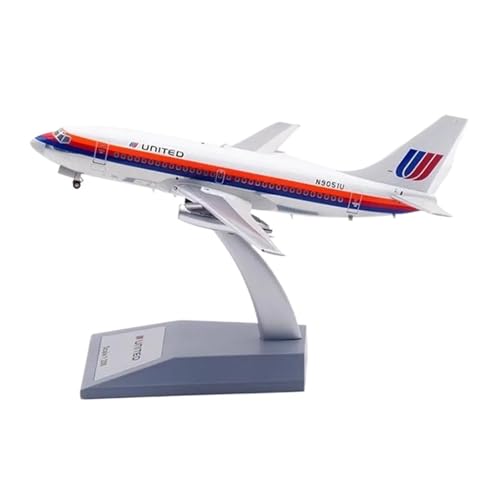 RIVPAHGQ Replika Flugzeugmodelle Maßstabgetreues Miniatur-Verkehrsflugzeugmodell 1:200 Für United Airlines B737-200 N9051U Flugzeugdruckguss-Modellflugzeug Vorgefertigte Luftfahrzeug Modelle von RIVPAHGQ