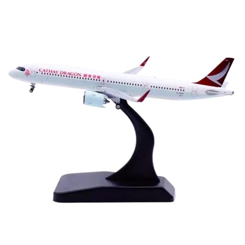 RIVPAHGQ Replika Flugzeugmodelle Maßstabgetreues Miniatur-Verkehrsflugzeugmodell 1:400 Für Cathay Dragon Airlines A321NEO D-AVZF-Flugzeugdruckgussmodell Vorgefertigte Luftfahrzeug Modelle von RIVPAHGQ