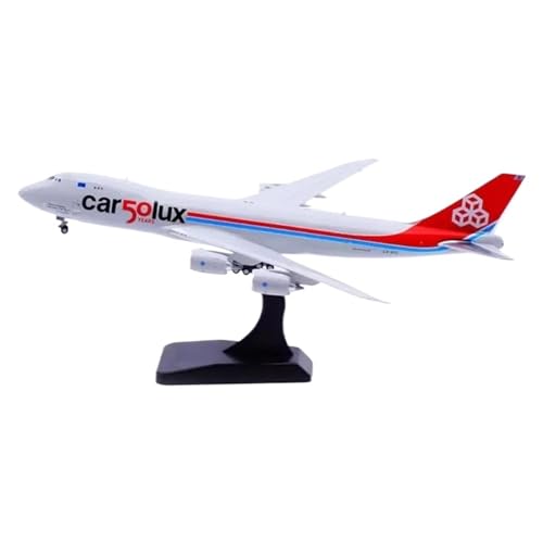 RIVPAHGQ Replika Flugzeugmodelle Maßstabgetreues Miniatur-Verkehrsflugzeugmodell 1:400 Für Luxair Cargolux B747-8F LX-VCC-Flugzeugdruckgussmodellflugzeug Vorgefertigte Luftfahrzeug Modelle von RIVPAHGQ