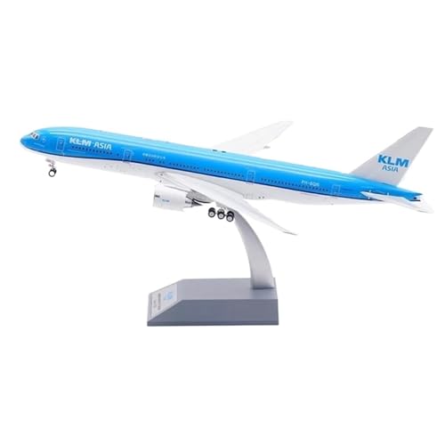 RIVPAHGQ Replika Flugzeugmodelle Metallflugzeuge Im Maßstab 1:200 Für KLM Asia B777-200 PH-BQN Fertige Druckguss-Modellflugzeuge, Dekorationen Vorgefertigte Luftfahrzeug Modelle von RIVPAHGQ