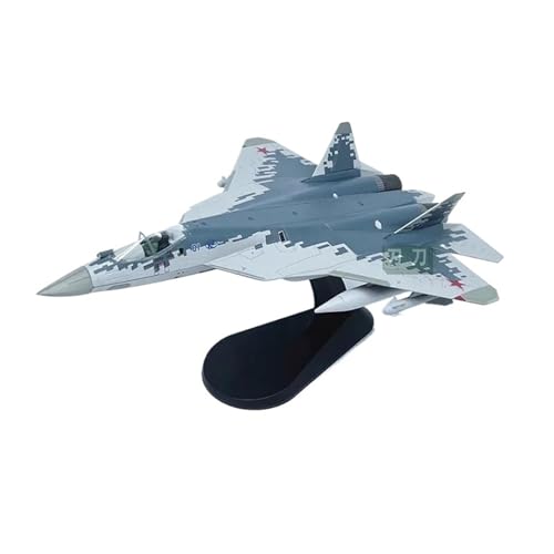 RIVPAHGQ Replika Flugzeugmodelle Militärflugzeug Im Maßstab 1:72 Für Das Russische Su-57 SU57 Stealth-Kampfflugzeugmodell, Fertiges Flugzeugmodell Vorgefertigte Luftfahrzeug Modelle von RIVPAHGQ