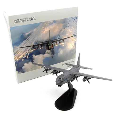 RIVPAHGQ Replika Flugzeugmodelle Militärflugzeugmodell Im Maßstab 1:200 Für US Air Force AC-130A Kanonenbootangriff AC130 Fertigflugzeug Aus Legierung Vorgefertigte Luftfahrzeug Modelle von RIVPAHGQ