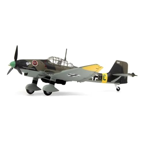 RIVPAHGQ Replika Flugzeugmodelle Militärmodell Im Maßstab 1:72 36385 Flugzeugmodell Für Deutschen Luftwaffe JU87D-1 Stuka Bomber Aus Legierung Vorgefertigte Luftfahrzeug Modelle von RIVPAHGQ