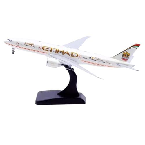 RIVPAHGQ Replika Flugzeugmodelle Miniatur-Modellflugzeug 1:400 Für Etihad Airways B777-200LR A6-LRD Maßstab Flugzeugmodell Simulationssammlung Vorgefertigte Luftfahrzeug Modelle von RIVPAHGQ