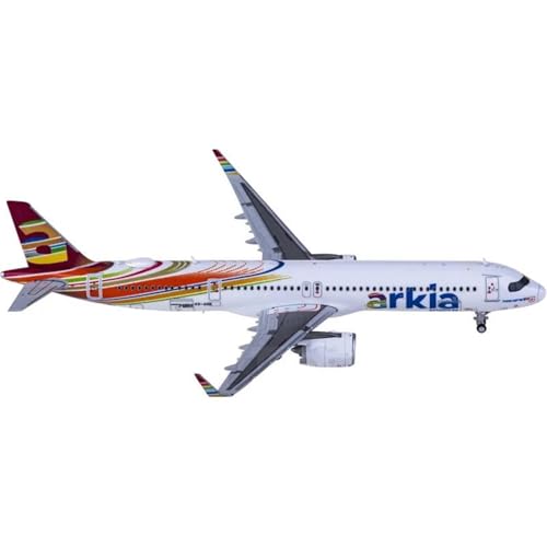 RIVPAHGQ Replika Flugzeugmodelle Miniaturflugzeugmodell Im Maßstab 1:400 XX4450 Für Arkia Airline A321neo 4X-AGK Flugzeugmodell Aus Druckgusslegierung Vorgefertigte Luftfahrzeug Modelle von RIVPAHGQ