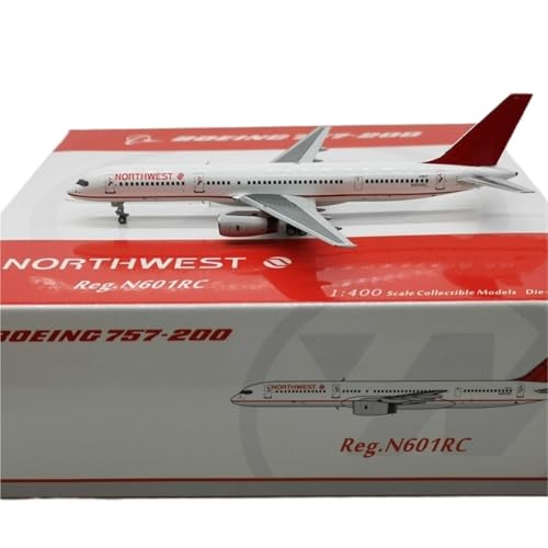 RIVPAHGQ Replika Flugzeugmodelle Sammlerflugzeugmodell Im Maßstab 1:400 Für Northwest Airlines B757-200 N601RC Flugzeugbausatz Aus Druckgusslegierung Vorgefertigte Luftfahrzeug Modelle von RIVPAHGQ