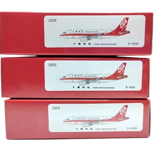 Replika Flugzeugmodelle 1:400 Statisches Modellflugzeug Für China United Airlines A319 B-4090 B-4091 B-4092 Hochdetailliertes Modellflugzeug Vorgefertigte Luftfahrzeug Modelle(Three airplane sets) von RIVPAHGQ