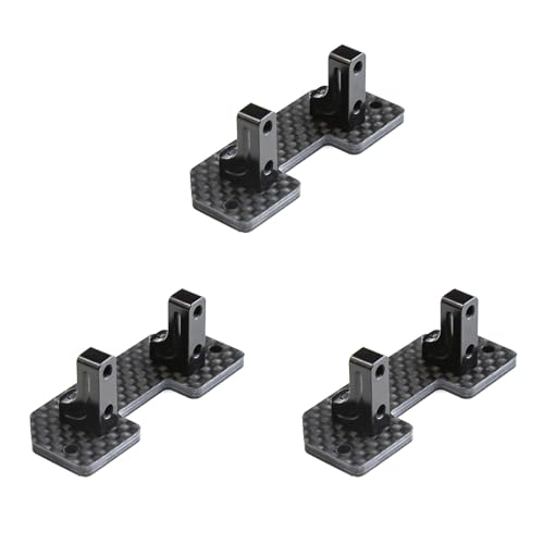 RIYAN 3X Kohle Faser Servo Halterung Halter Achse Hoch Servo Feste Halterung für Axial SCX10 SCX10 II 90046 1/10 RC Crawler Auto Upgrade Teile von RIYAN