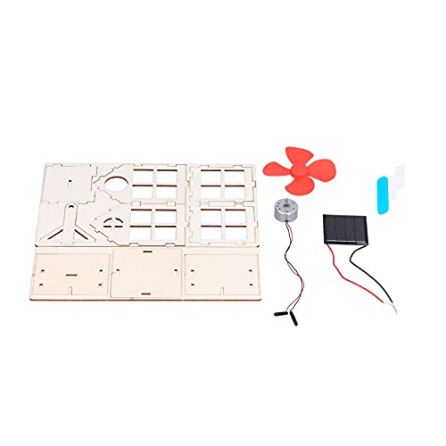 DIY Power Solar Windmill Science Experiment des Holzhausspielzeugs für über 7 Jahre Verbessert das Lerninteressen Interaktion zwischen E -Kindern von RIZGHWOY