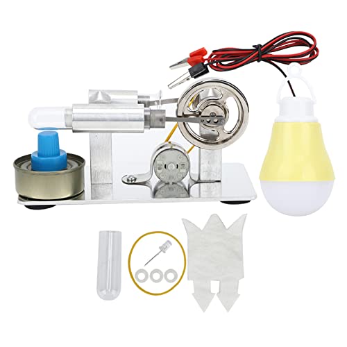 Motormodell, Grundplatte aus Edelstahl, CNC Verarbeiteten Rahmen, DIY -Bildungsspielzeug für, Physik und Mechanisches Lernen von RIZGHWOY