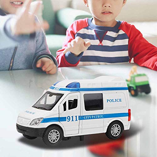 RIZGHWOY 1:32 Mini -Stimuluslegierung Ambulanz Jetzt Sound- und Modellligofahrzeug für - Spielzeugautomodell, Ausgezeichnet (Blue) von RIZGHWOY