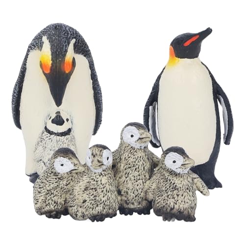 RIZGHWOY Pinguin-Figuren, äußerst Realistisches Arktispinguin-Familienmodell für, 1er-Set, PVC-Tierspielzeug Zum Lernen mit Spaß, Dekoration für Bücherregal, Schreibtisch oder von RIZGHWOY