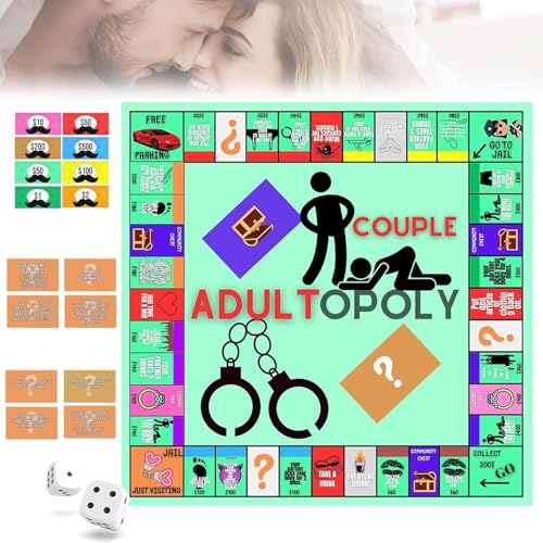 RIZTGAE Board Games for Adults, Brettspiele Erwachsene Brettspiel Boardgame Kartenspiele Relationship Card Game, Bedroom Games for Couples, Conversation Cards for Couples Pärchen Spiele für 2 von RIZTGAE