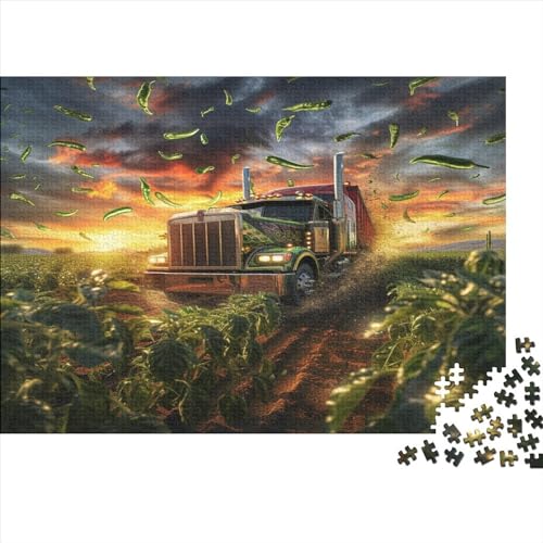 Big Truck Puzzle 1000 Teile - Puzzle Für Erwachsene, Puzzle, Puzzlespiel Erwachsenen Puzzlespiel Puzzel 1000pcs (75x50cm) von RJAVAGFZL