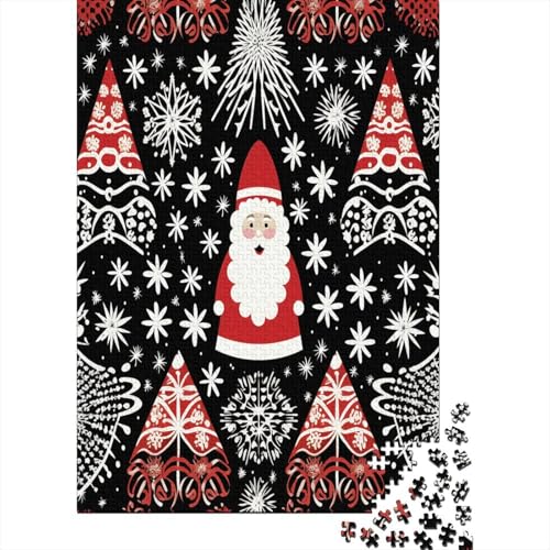 Weihnachtsmann Puzzle 1000 Teile Puzzle Für Erwachsene Und Kinder Ab 14 Jahren Puzzel 1000pcs (75x50cm) von RJAVAGFZL