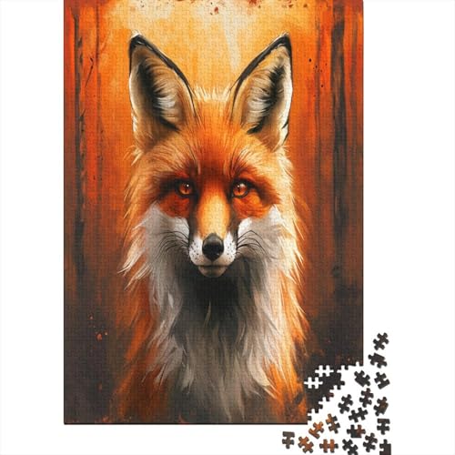 Jungle Fuchs 1000 Teile, Impossible Puzzle,GesKükenlichkeitsspiel Für Die Ganze Familie, Erwachsenenpuzzle Ab 14 Jahren Puzzel 1000pcs (75x50cm) von RJLZWKPTF