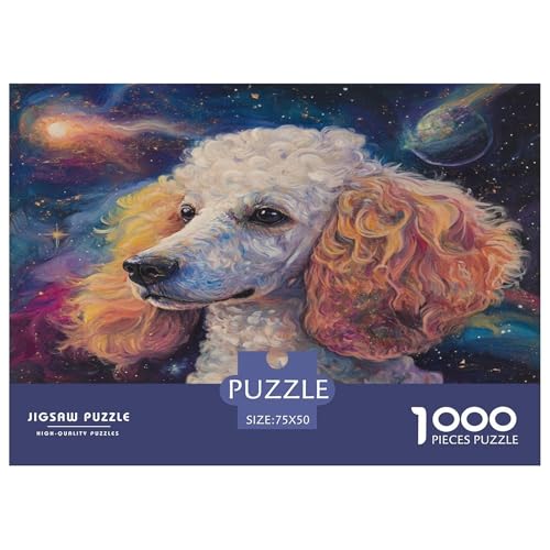 Pudel 1000 Teile,Impossible Puzzle,Geschicklichkeitsspiel Für Die Ganze Familie, Erwachsenen Puzzlespiel Puzzel 1000pcs (75x50cm) von RJLZWKPTF